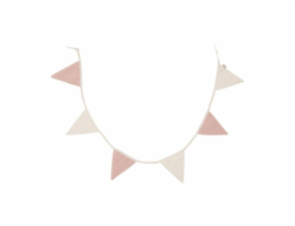 Vlaggenlijn Jollein | wild rose - ivory