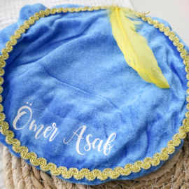 Pietenmuts | fluweel blauw met naam