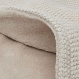 Wiegdeken Jollein basic knit fleece | nougat