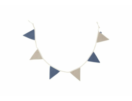Vlaggenlijn Jollein | jeans blue - ivory