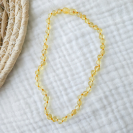 Barnsteen baby/peuter ketting | lemon