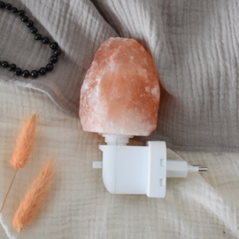 Himalayazout nachtlampje | Rots oranje