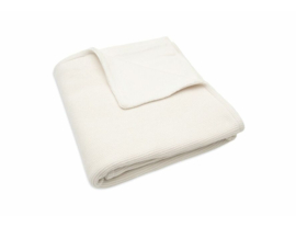 Ledikantdeken Jollein basic knit fleece | ivory