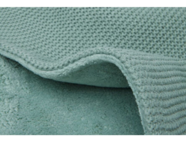 Ledikantdeken Jollein basic knit fleece | forest green
