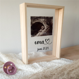 Zwangerschapsaankondiging fotoframe | oma