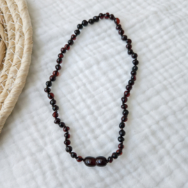 Barnsteen baby/peuter ketting | cherry