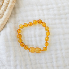 Barnsteen newborn armbandje 12 cm | honing