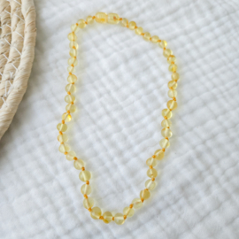 Barnsteen baby/peuter ketting | lemon