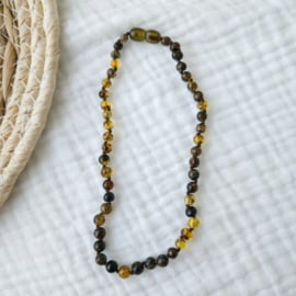 Barnsteen baby/peuter ketting | olive