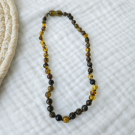Barnsteen baby/peuter ketting | olive