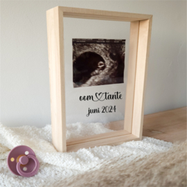 Zwangerschapsaankondiging fotoframe | oom&tante