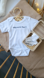 Aankondigings romper | baby achternaam