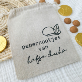 Pepernotenzakje met naam | pietenmuts