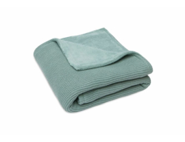 Ledikantdeken Jollein basic knit fleece | forest green