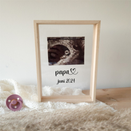 Zwangerschapsaankondiging fotoframe | papa