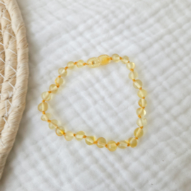 Barnsteen dames armband 19 cm | lemon