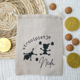 Pepernotenzakje met naam | pietjes