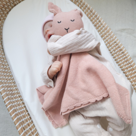 Knuffeldoekje konijn | roze