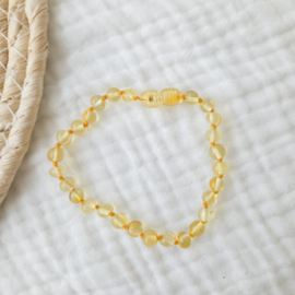 Barnsteen dames armband 19 cm | lemon