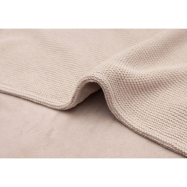 Wiegdeken Jollein basic knit fleece | wild rose
