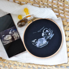 Geborduurde echo | lijst 17 centimeter