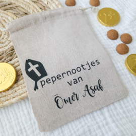 Pepernotenzakje met naam | mijter