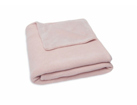Ledikantdeken Jollein basic knit fleece | pale pink