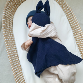 Knuffeldoekje konijn | navy