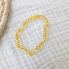 Barnsteen kinder armbandje 16 cm | lemon