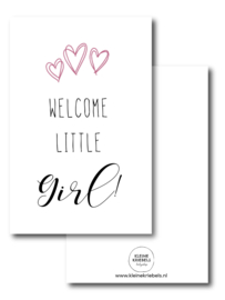 Kaartje 'Welcome little girl'