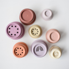 Mushie stapeltoren | Pastel