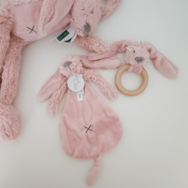 Happy Horse Rabbit Richie knuffeldoekje | old pink