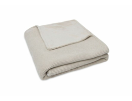 Ledikantdeken Jollein basic knit fleece | nougat