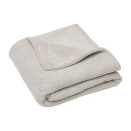 Wiegdeken Jollein basic knit fleece | nougat