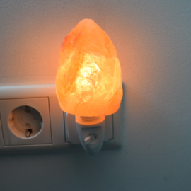 Himalayazout nachtlampje | Rots oranje