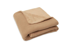 Wiegdeken Jollein basic knit fleece | bisquit
