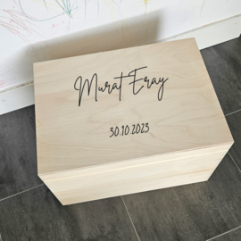 Memorybox | naam en geboortedatum