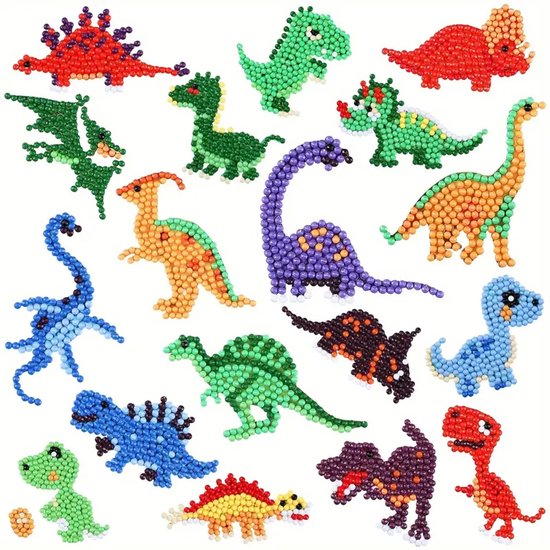 Diamond painting stickers dino's