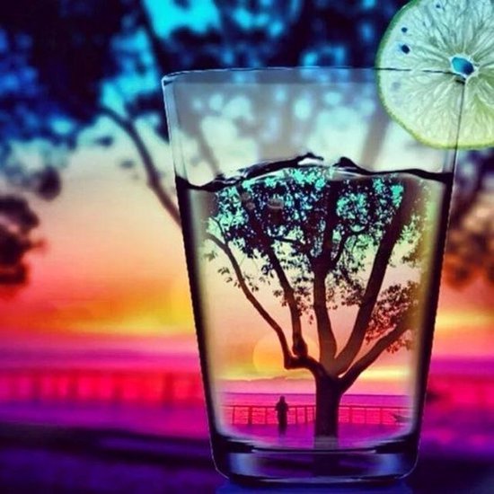 Diamond painting cocktail 50x50cm