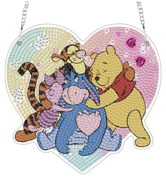 Diamond painting raamhanger Winnie de Poeh