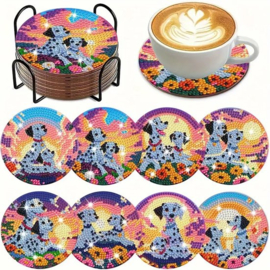 Diamond painting onderzetters 101 Dalmatiers