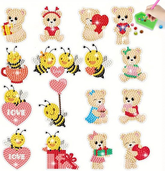 Diamond painting stickers love beren