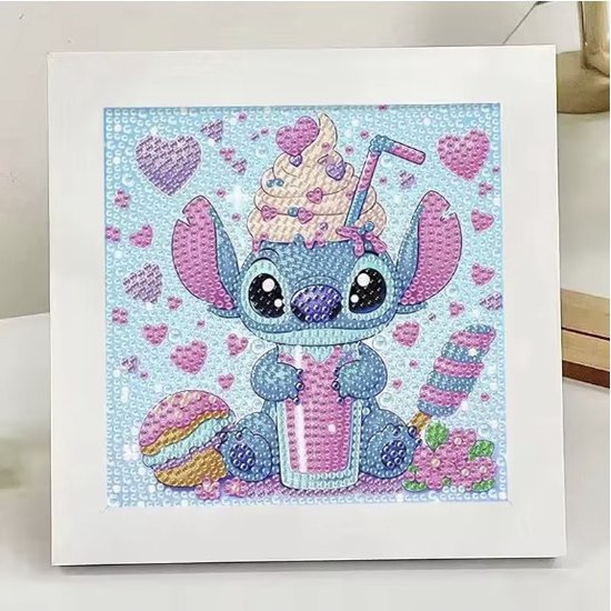 Diamond painting Stitch milkshake