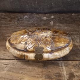 Camel Bone Oval box