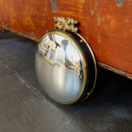 Butler's mirror, leather