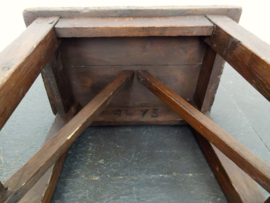 Hungarian Oak Stool, 1930s