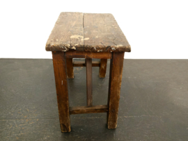 Hungarian Oak Stool, 1930s
