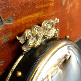 Butler's mirror, leather