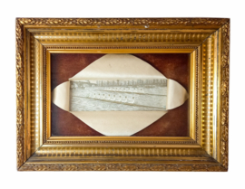 Framed Silk Stevengraph "The Final Spurt"