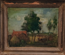 Victor Dolphyn - farmhouse with tree